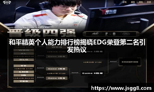 和平精英个人能力排行榜揭晓EDG荣登第二名引发热议